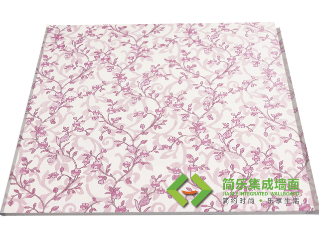 簡樂環保集成墻面-藤蔓花語(紅)
